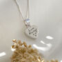 Sterling Silver Handwriting Heart Locket Necklace, thumbnail 2 of 8