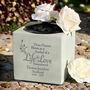 Personalised Life And Love Memorial Resin Vase, thumbnail 3 of 3