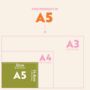 Academic A5 Desk Calendar 2025 2026 | Checks And Stripes, thumbnail 6 of 6
