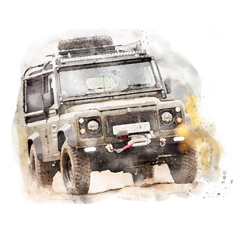 Landrover Defender Personalised Print, 4 of 8