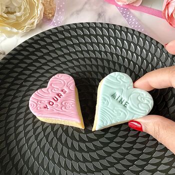 Yours And Mine Vanilla Valentine Letterbox Cookies, 7 of 9