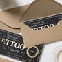 Personalised Tattoo Voucher Gold Foil Scratch Reveal, thumbnail 7 of 9