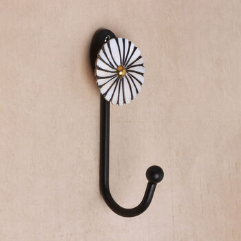 Handpainted Pearl Charm Mother Of Pearl Coat Hook, 4 of 4