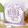 Personalised Floral Bunting Birthday Card, thumbnail 3 of 8
