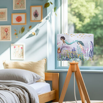 Mermaid Lampshade – Ocean Nursery Decor, 5 of 5
