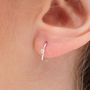Sterling Silver Or Gold Plated Minimal Hook Earrings, thumbnail 3 of 8