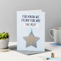 Personalised Father’s Day Star Keepsake Card, thumbnail 2 of 3