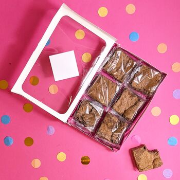 Personalised Mother's Day Gooey Brownies Gift Box, 2 of 6