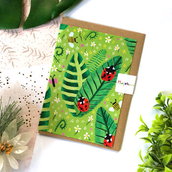 Insect Ladybird And Bee Pattern Card, 2 of 12