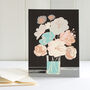 Modern Floral Card That Can Be Personalised, thumbnail 1 of 2