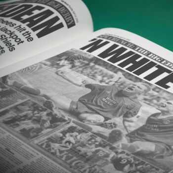 Hibernian Fc Personalised Football Gift Hibs Newspaper History Book, 7 of 12