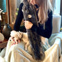 Personalised Fluffy Extra Long Hot Water Bottle, thumbnail 2 of 2