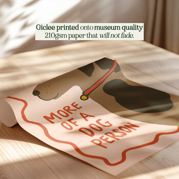 Dog Person Illustrated Dog Print, 3 of 11