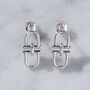 Equine Charm Drop Sterling Silver Earrings, thumbnail 2 of 7