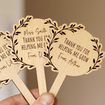 Personalised Thank You For Helping Me Grow Plant Tag, 3 of 8