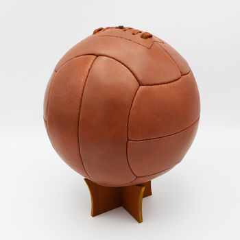 Vintage Brown Leather Football, 2 of 4