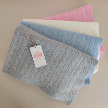 Personalised Pure Cashmere Baby Blanket Gift Boxed, 6 of 12