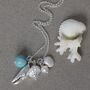 Silver Beachcomber Shell Charm Necklace, thumbnail 5 of 7