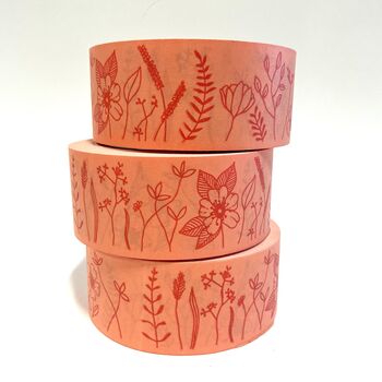 Wildflower Paper Tape, Pink, 3 of 3