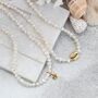Pearl Choker Necklace With Gold Plated Seashell Charms, thumbnail 10 of 12