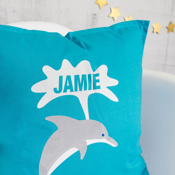 Personalised Dolphin Cushion, 2 of 2