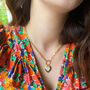 Gold Plated Semi Precious Agate Heart Necklace, thumbnail 5 of 7