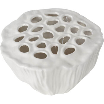 White Lotus Stem Hole Vase, 8 of 9