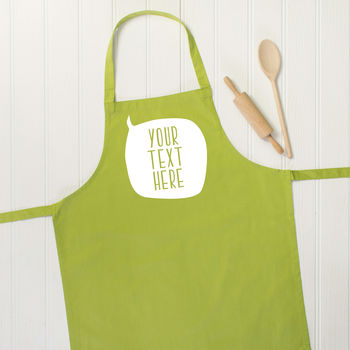 Personalised Speech Bubble Apron, 3 of 5
