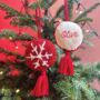 Personalised Snowflake Hook Christmas Bauble, thumbnail 1 of 4