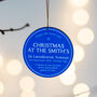 Personalised Blue Plaque Christmas Tree Decoration, thumbnail 8 of 9