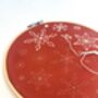 Snowflake Sashiko Christmas Embroidery Kit, thumbnail 2 of 5