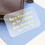 Personalised Foiled Wallet Card, thumbnail 2 of 6