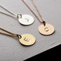 Personalised Initial Disc Necklace, thumbnail 8 of 10