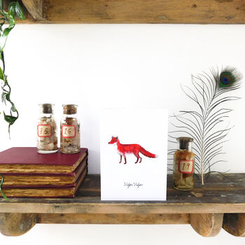 Sylvan Red Fox Greetings Card, 4 of 7