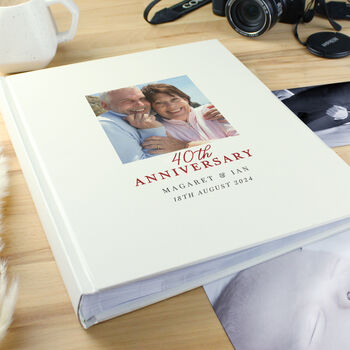 Personalised 40th Anniversary Photo Album Gift, 3 of 5