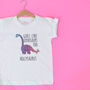 'Girls Like Dinosaurs Too' Personalised T Shirt, thumbnail 12 of 12