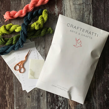 Cross Stitch Caramel Biscuit Craft Kit, 3 of 4