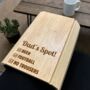 Personalised Wooden Sofa Tray For Dad, thumbnail 2 of 5