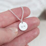 Monogrammed Round Tag Necklace, thumbnail 12 of 12