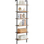 Six Tier Ladder Shelf Bookshelf Wall Shelf Industrial, thumbnail 7 of 8
