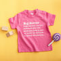 Big Sister And Little Sister Definition T Shirt Set, thumbnail 4 of 5