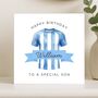 Personalised Football Birthday Card For Special Son, thumbnail 7 of 8