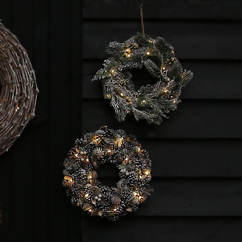 Winter Woodland LED Illuminated Wreath, 2 of 2