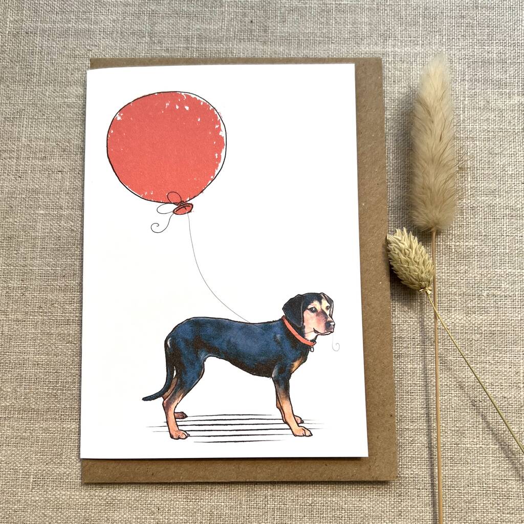 Personalised Greek Harehound Birthday Card, 1 of 6