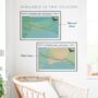 Personalised South Downs Way Map Print South Downs Art, thumbnail 7 of 10