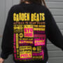 Garden Beats Women's Festival Poster Sweatshirt, thumbnail 1 of 3