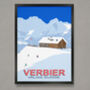 Verbier Mountain Poster, thumbnail 1 of 6
