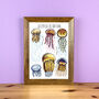 Jellyfish Of Britain Wildlife Print, thumbnail 7 of 10