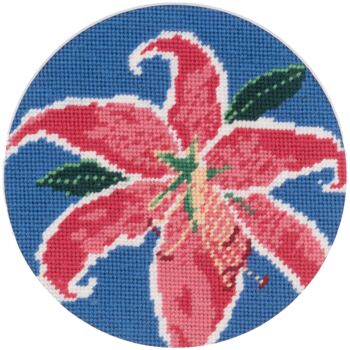‘Tiger Lily’ Needlepoint Canvas Kit, 2 of 10