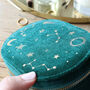 Starry Night Velvet Oval Jewellery Case, thumbnail 8 of 11